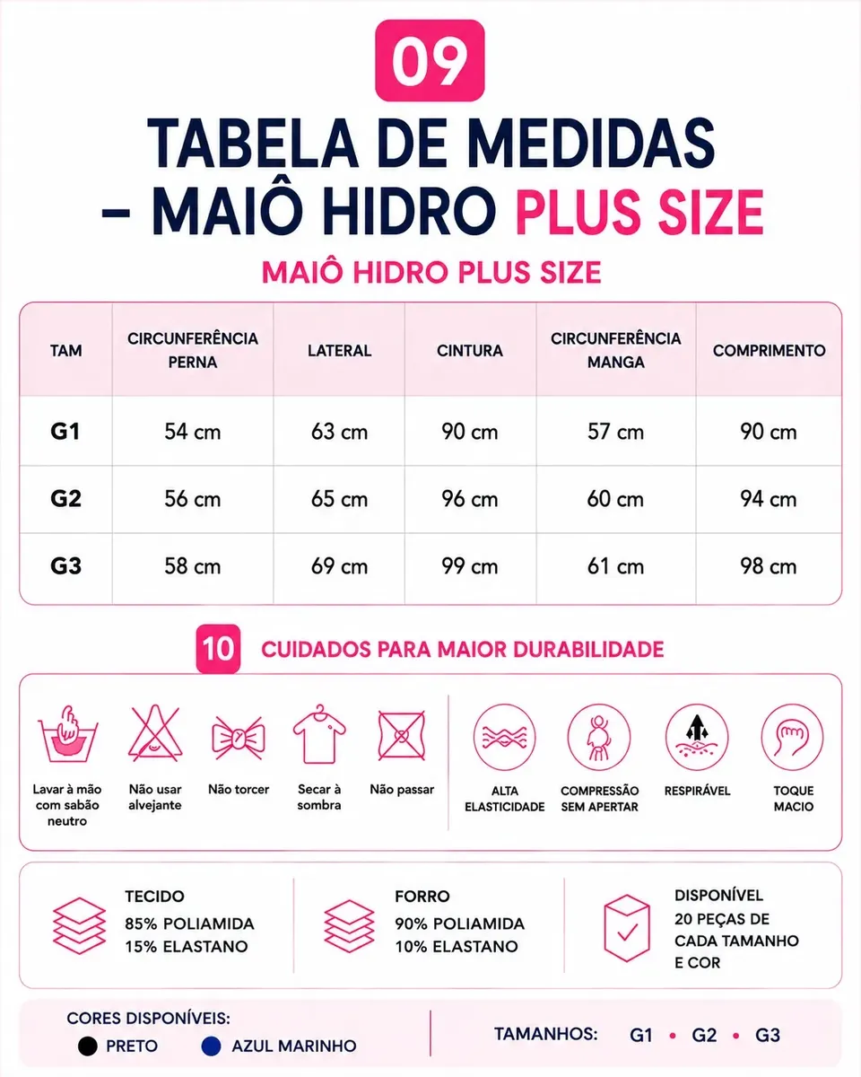 Maiô Hidro Plus Size Catita Brasil